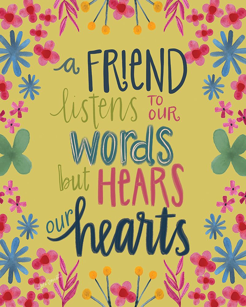 Friend Hearts art print by Katie Doucette for $57.95 CAD