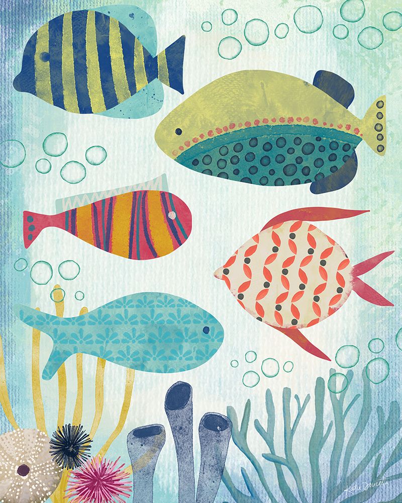 Tropical Fish art print by Katie Doucette for $57.95 CAD