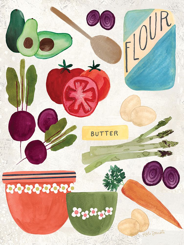 Veggies art print by Katie Doucette for $57.95 CAD