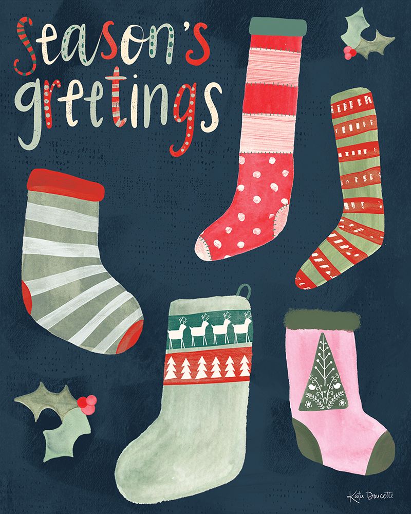 Seasons Greetings art print by Katie Doucette for $57.95 CAD