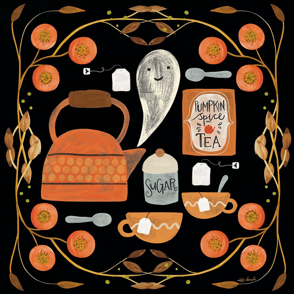 Pumpkin Spice Tea art print by Katie Doucette for $57.95 CAD