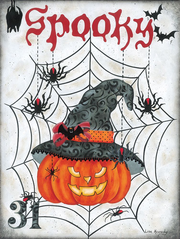 Spooky Pumpkin art print by Lisa Kennedy for $57.95 CAD