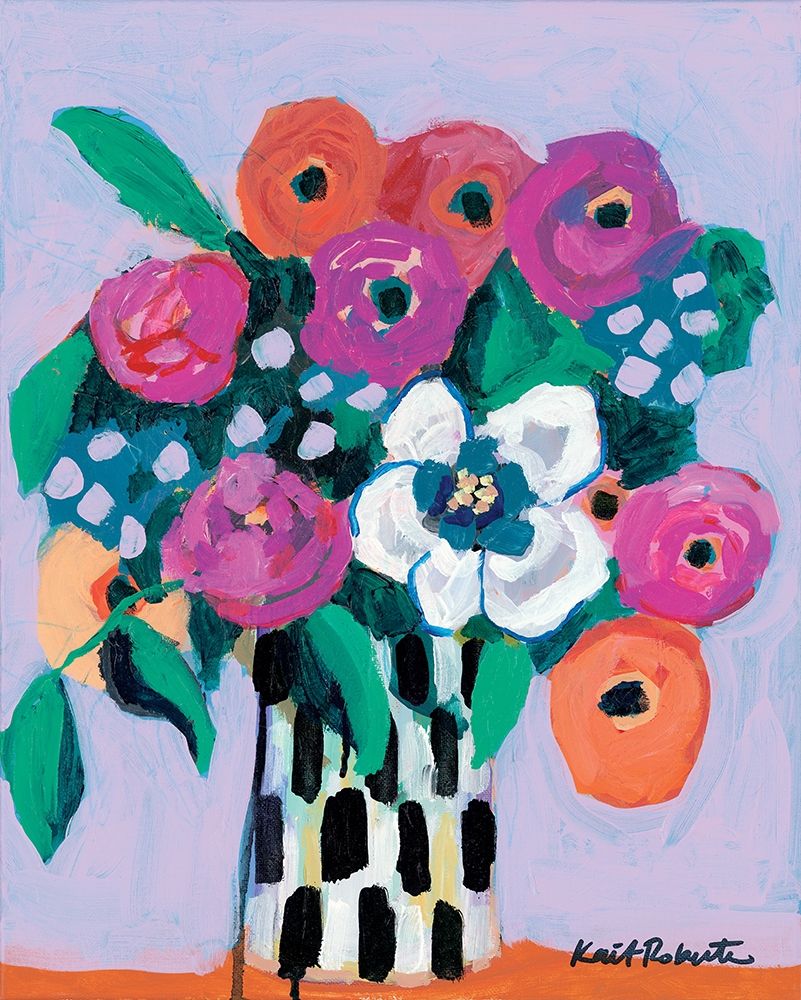 Bouquet on Lilac  art print by Kait Roberts for $57.95 CAD