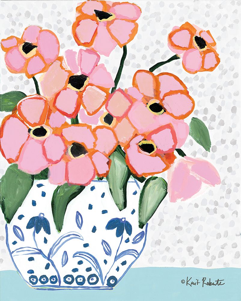 Pink and Peach Harmony art print by Kait Roberts for $57.95 CAD