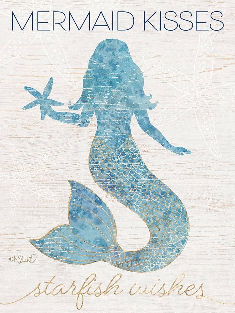 Mermaid Kisses art print by Kate Sherrill for $57.95 CAD