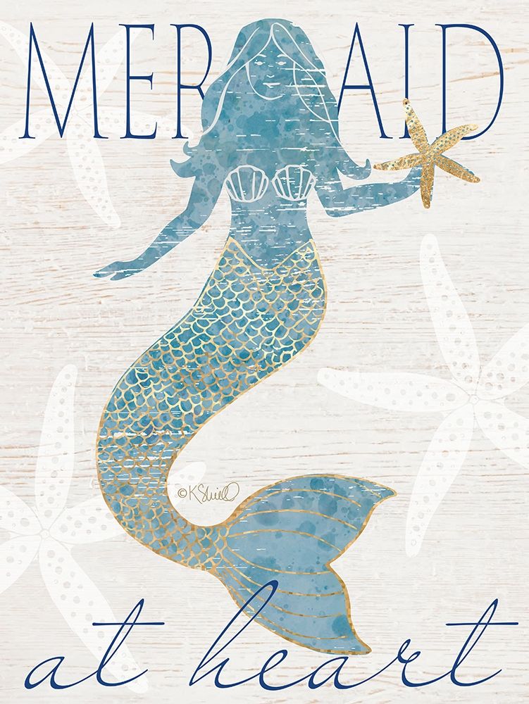 Mermaid at Heart art print by Kate Sherrill for $57.95 CAD