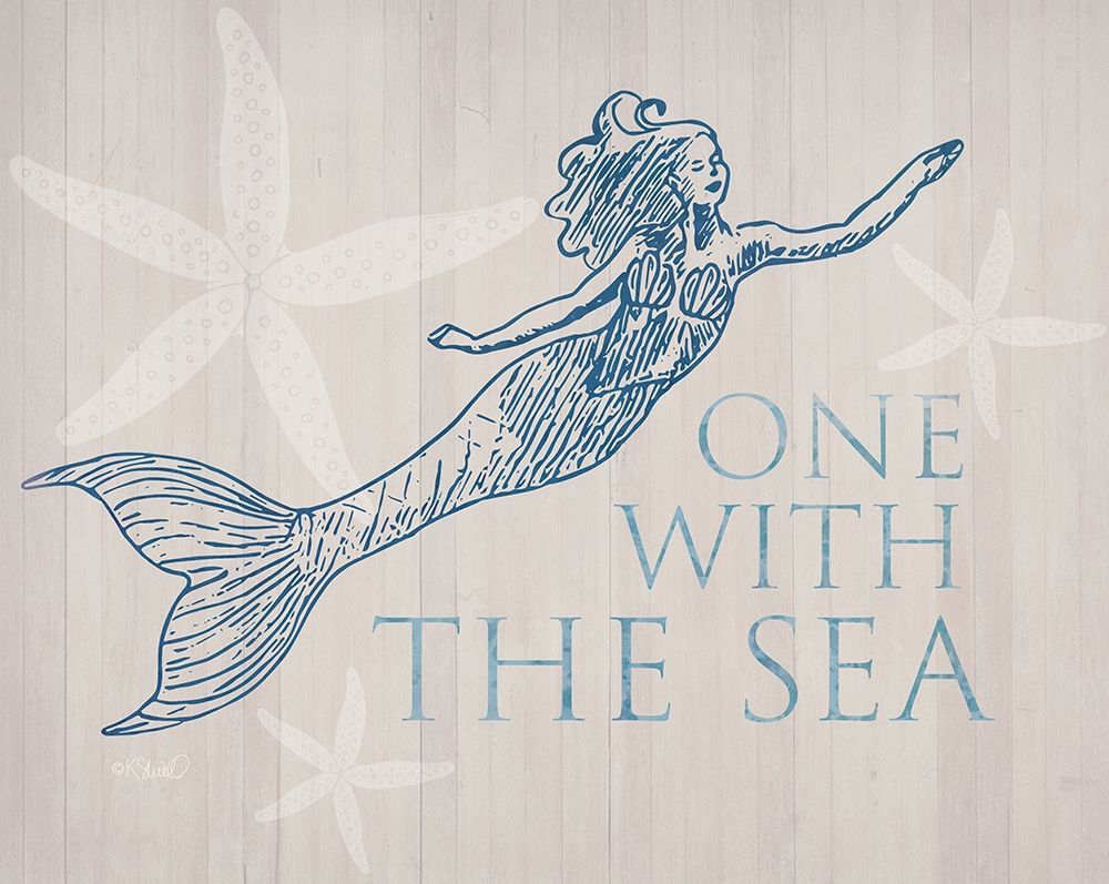 Mermaid At One with the See art print by Kate Sherrill for $57.95 CAD