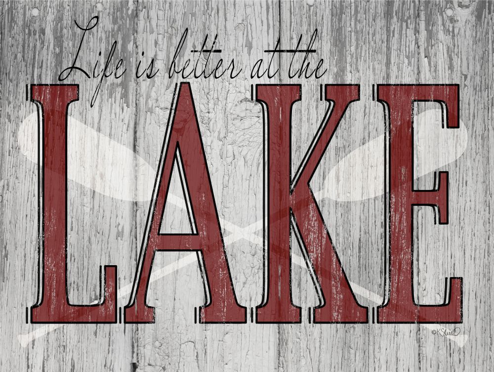 Life is Better at the Lake art print by Kate Sherrill for $57.95 CAD