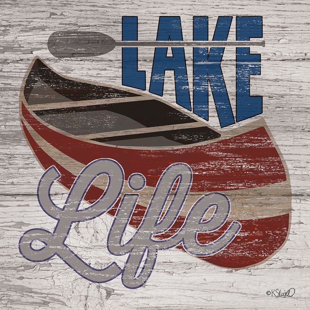 Lafe Life Canoe art print by Kate Sherrill for $57.95 CAD