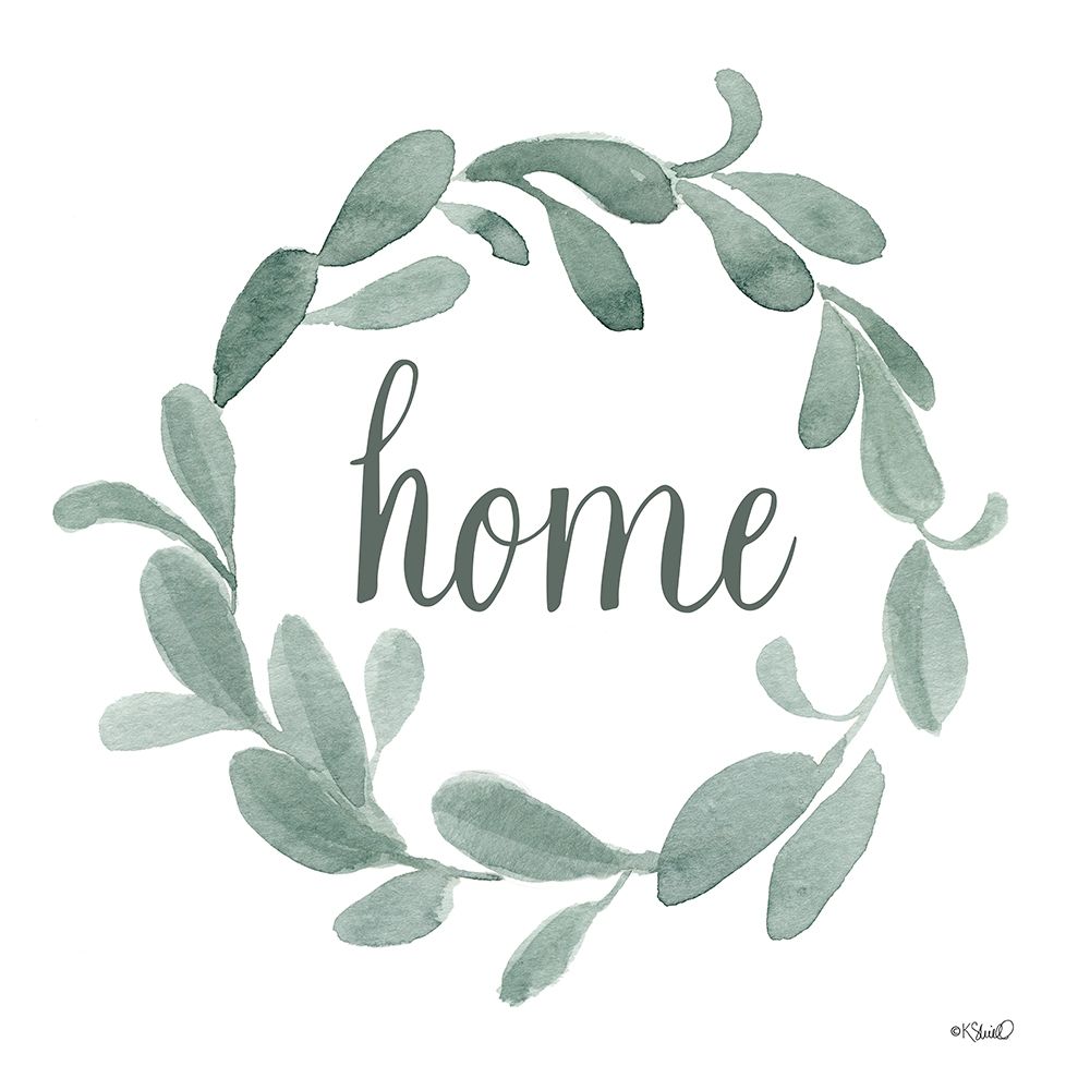 Welcome Home Wreath art print by Kate Sherrill for $57.95 CAD
