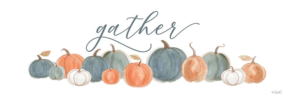 Pumpkins Gather art print by Kate Sherrill for $57.95 CAD