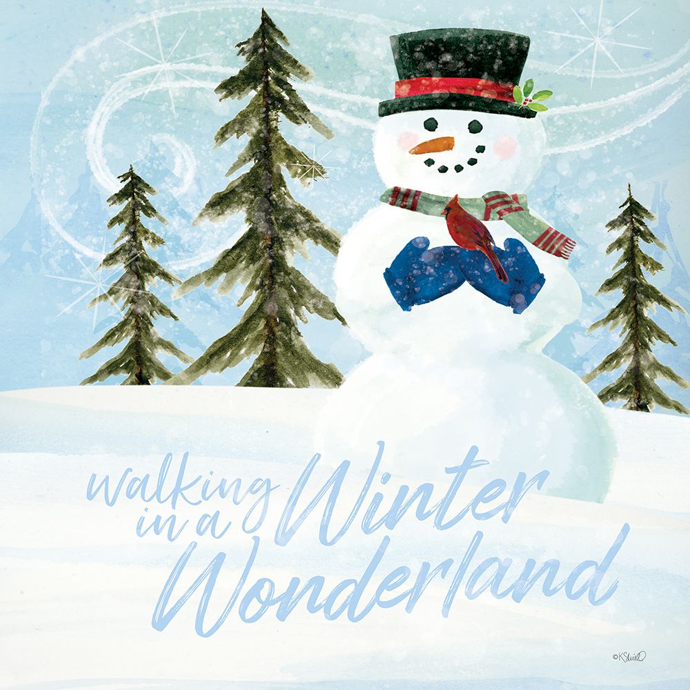 Walking in a Winter Wonderland art print by Kate Sherrill for $57.95 CAD