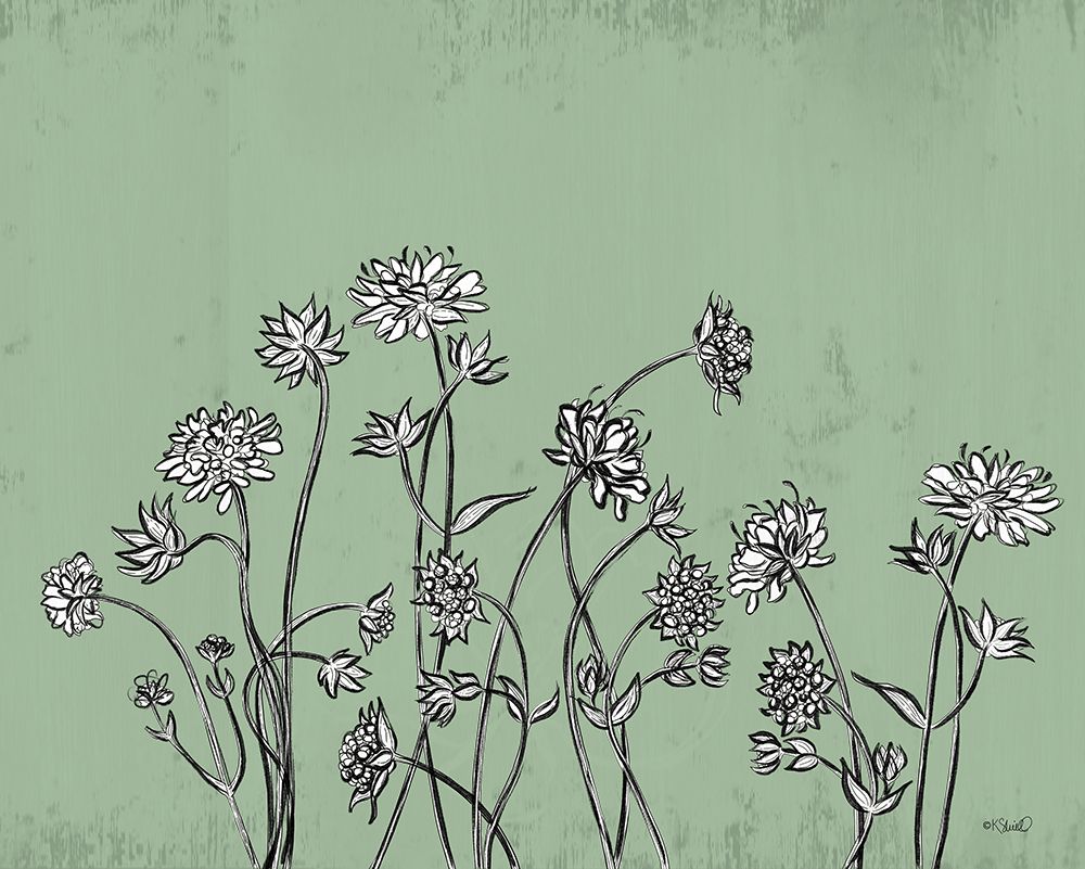 Floral Sketch 1 art print by Kate Sherrill for $57.95 CAD