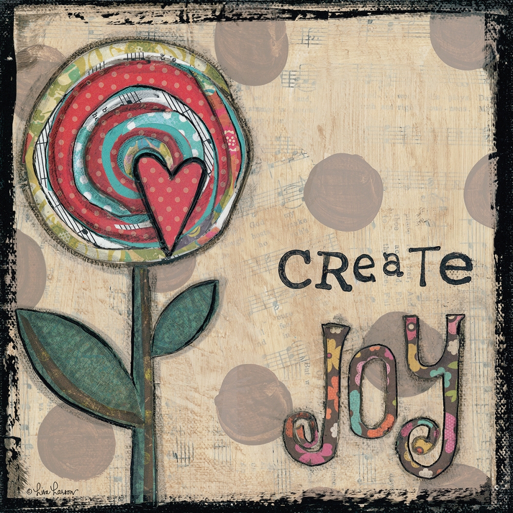 Create Joy Flower art print by Lisa Larson for $57.95 CAD