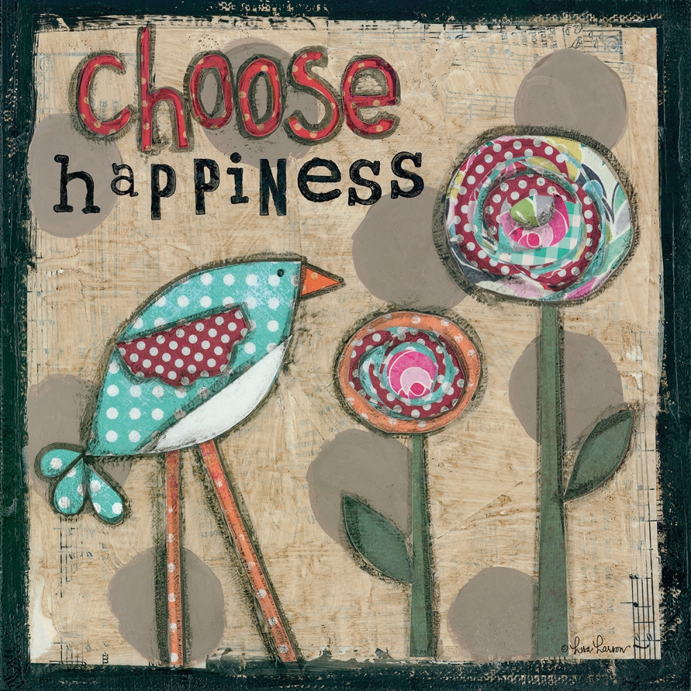 Choose Happiness art print by Lisa Larson for $57.95 CAD