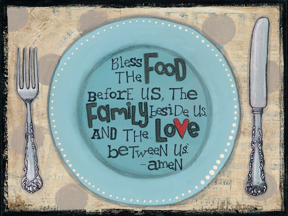 Bless the Food art print by Lisa Larson for $57.95 CAD
