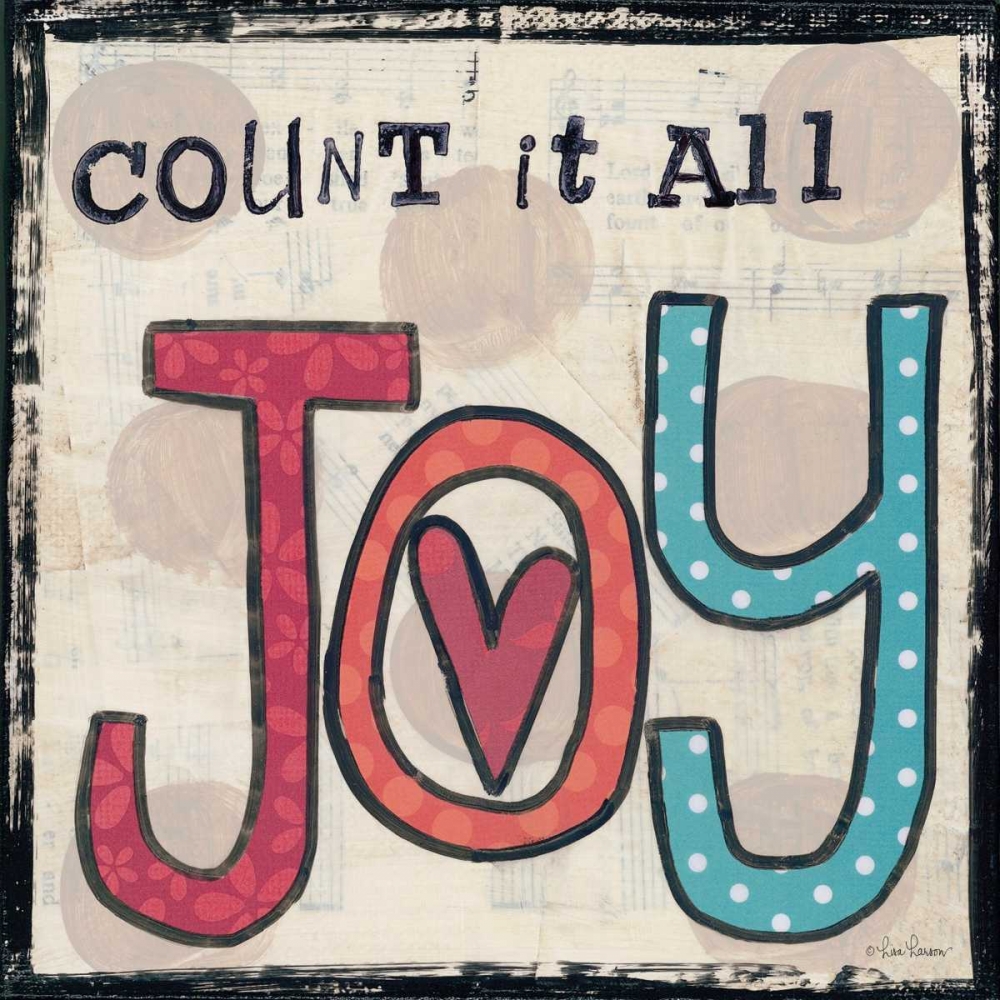 Count It All Joy art print by Lisa Larson for $57.95 CAD