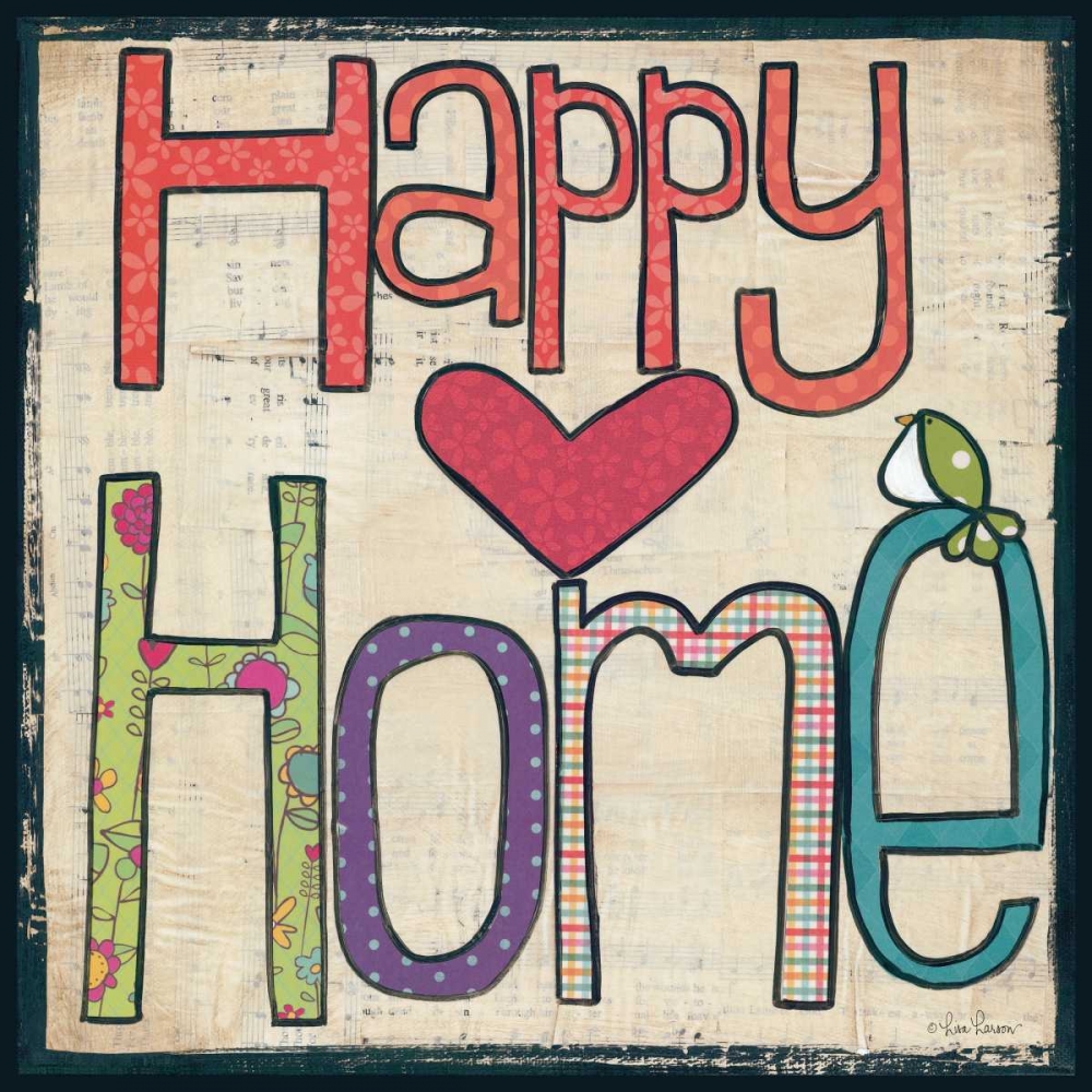Happy Home art print by Lisa Larson for $57.95 CAD