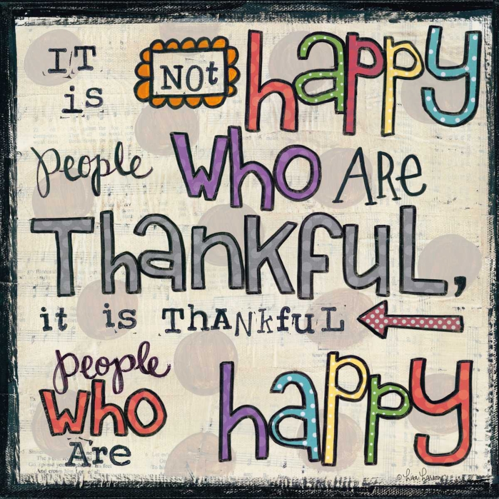 Thankful People art print by Lisa Larson for $57.95 CAD