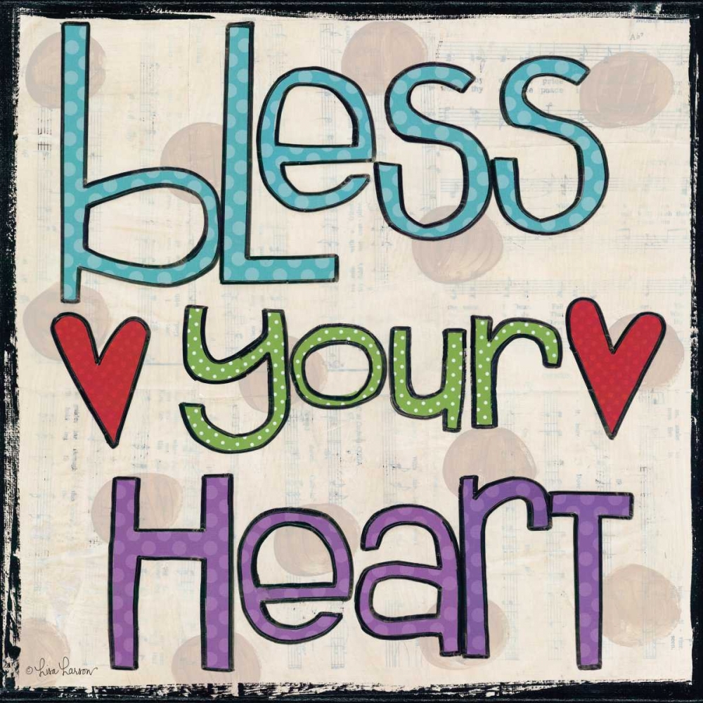 Bless Your Heart art print by Lisa Larson for $57.95 CAD