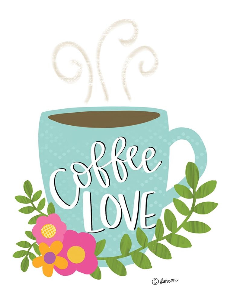 Coffee Love art print by Lisa Larson for $57.95 CAD