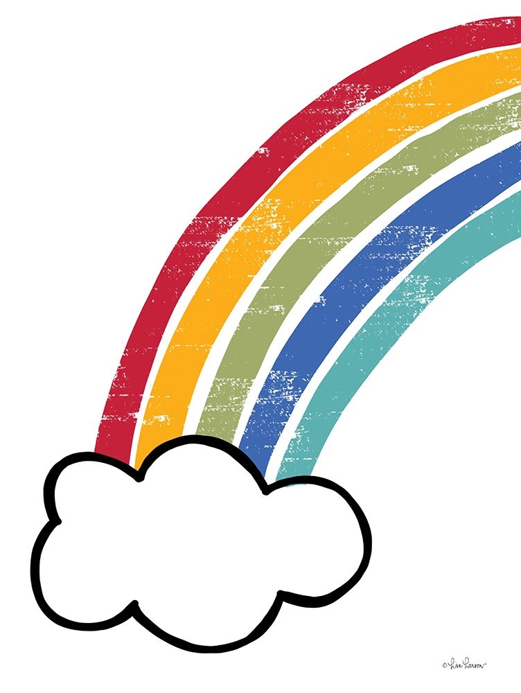Happy Rainbow I art print by Lisa Larson for $57.95 CAD