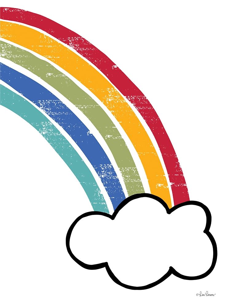 Happy Rainbow II art print by Lisa Larson for $57.95 CAD