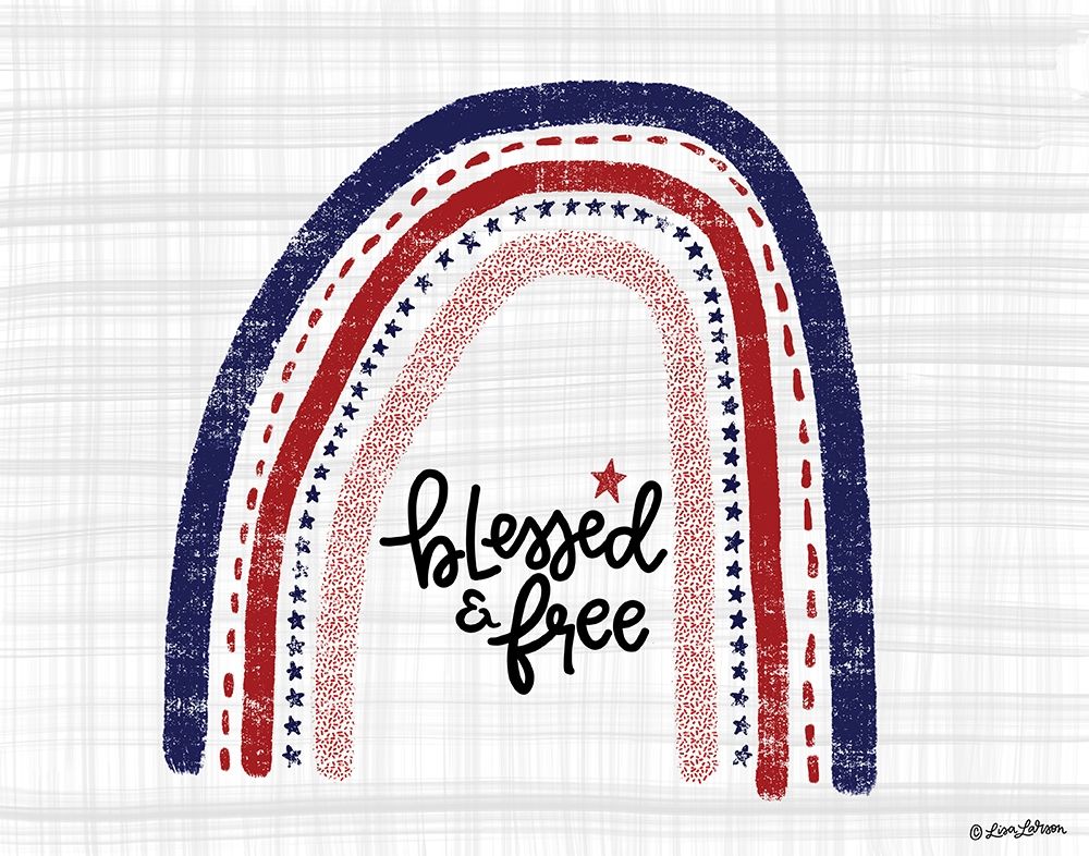 Blessed and Free art print by Lisa Larson for $57.95 CAD