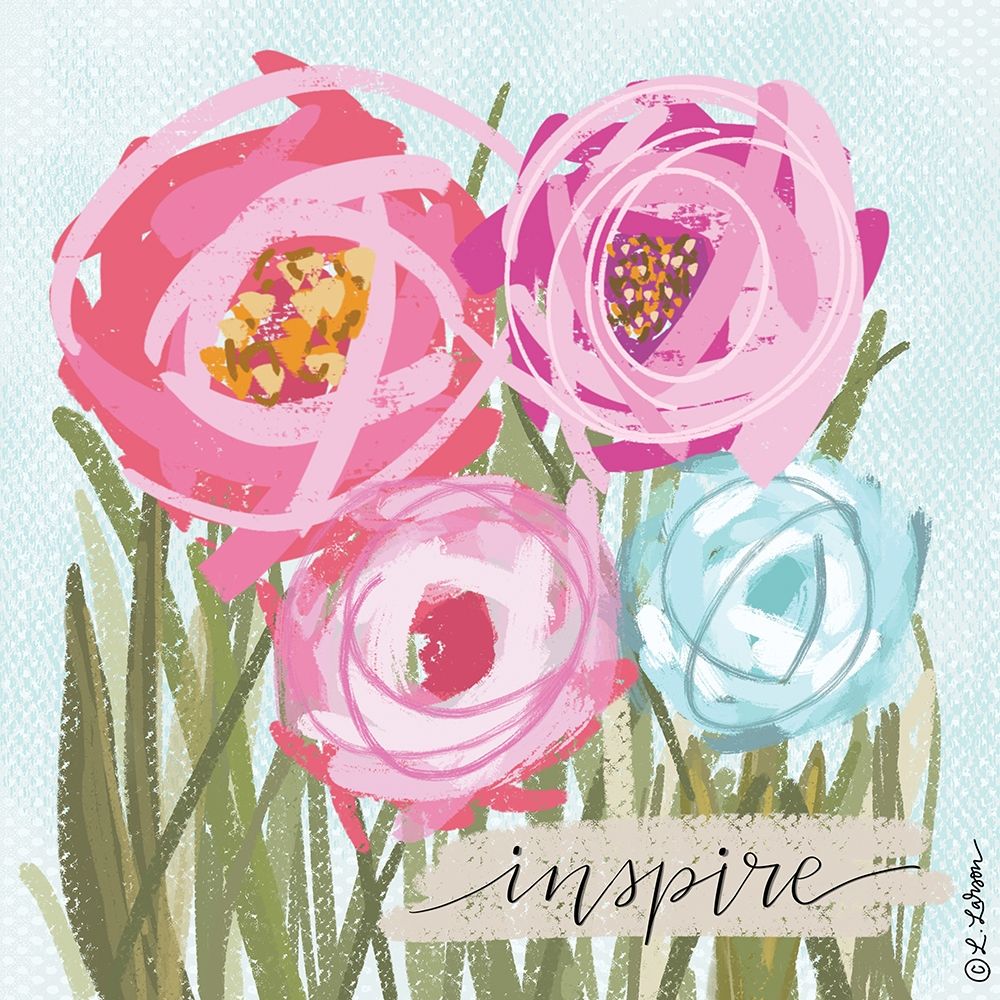 Floral Inspire art print by Lisa Larson for $57.95 CAD