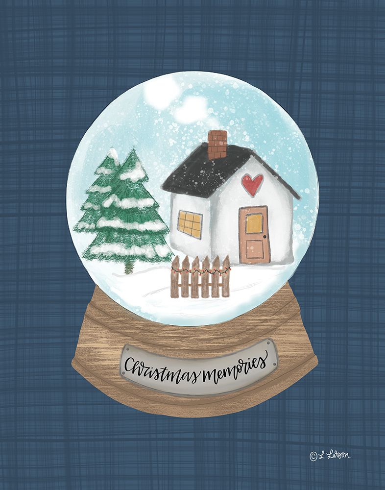 Christmas Memories Snow Globe I art print by Lisa Larson for $57.95 CAD