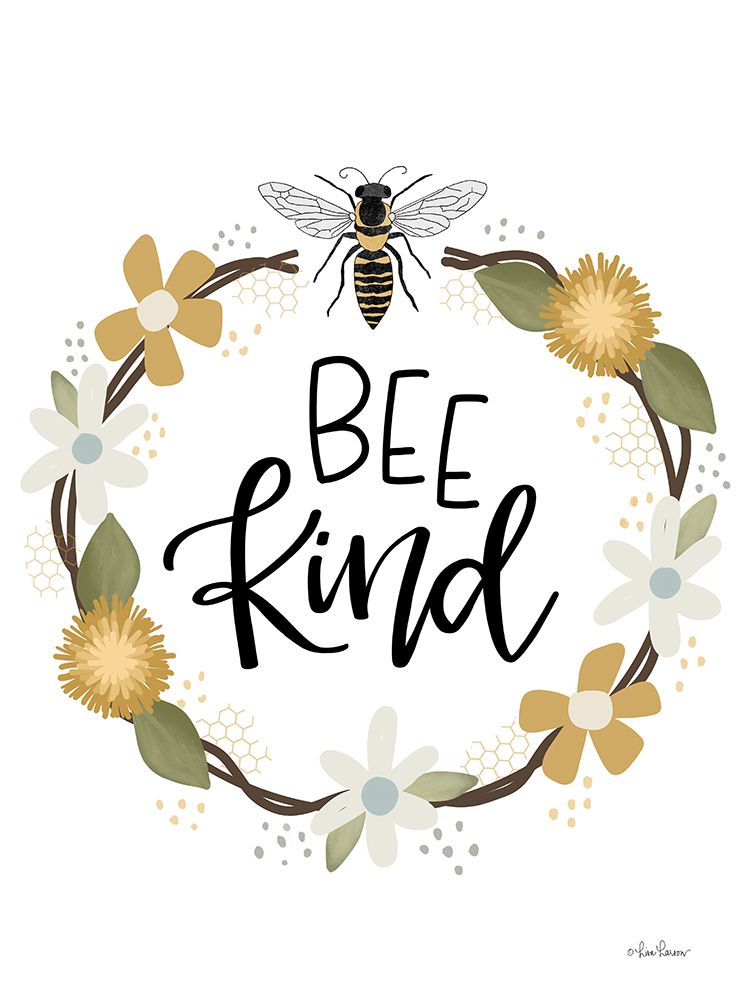 Bee Kind     art print by Lisa Larson for $57.95 CAD