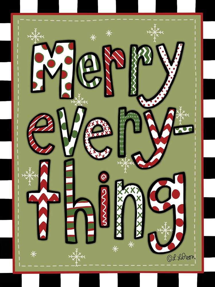 Merry Everything art print by Lisa Larson for $57.95 CAD