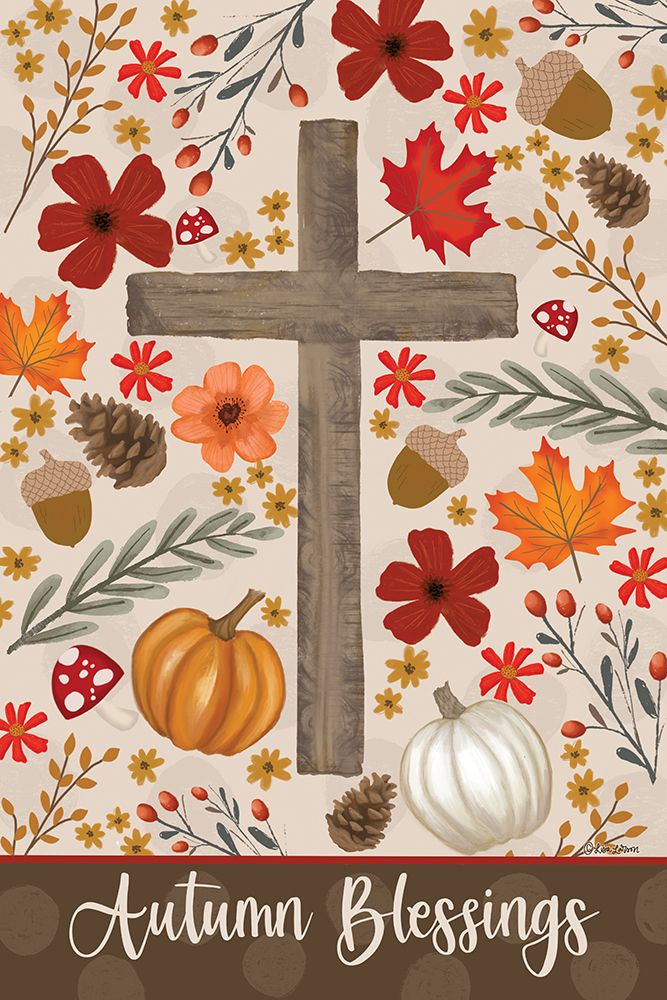 Autumn Blessings art print by Lisa Larson for $57.95 CAD
