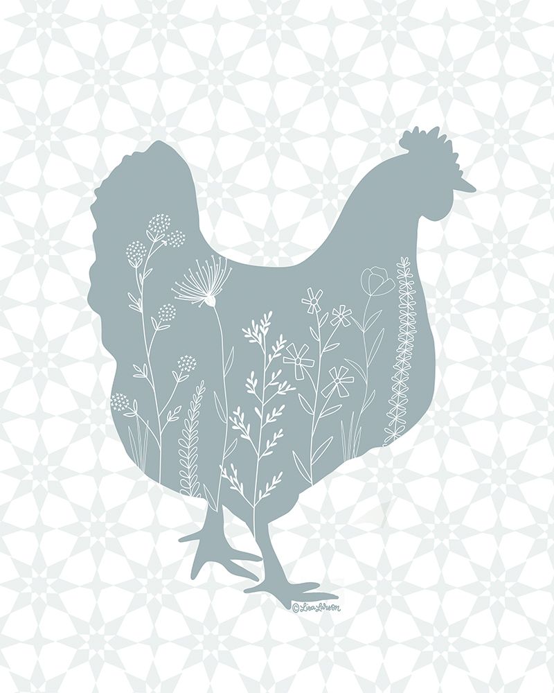 Botanical Hen I art print by Lisa Larson for $57.95 CAD