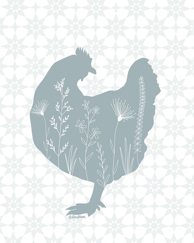 Botanical Hen II art print by Lisa Larson for $57.95 CAD