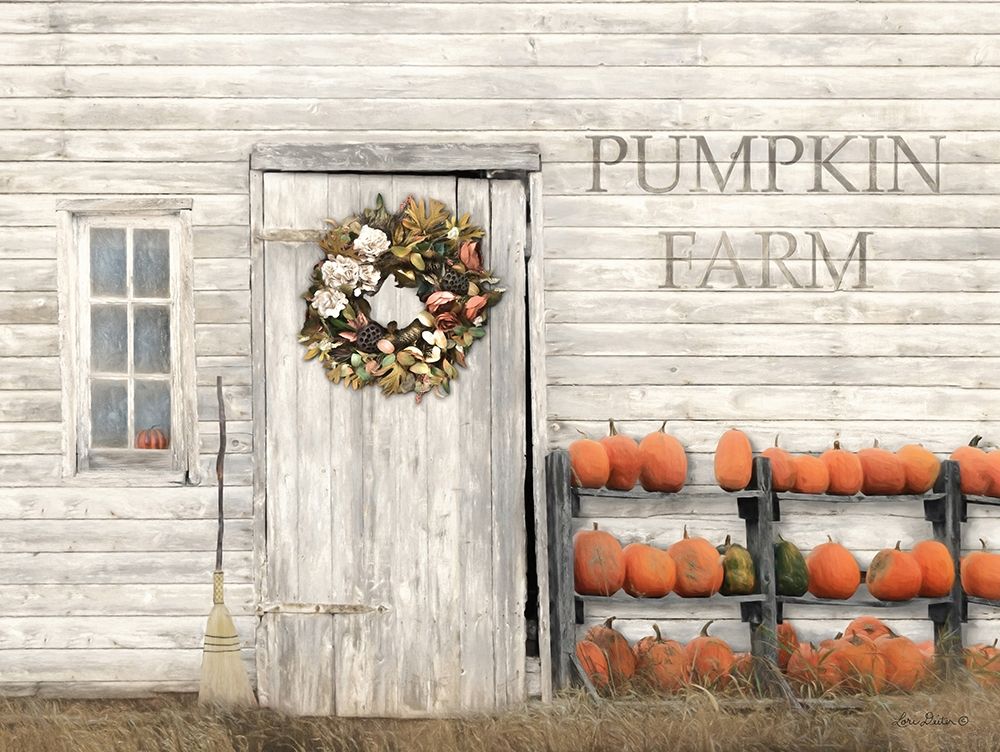 Pumpkin Farm art print by Lori Deiter for $57.95 CAD
