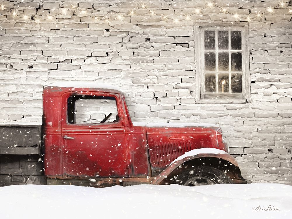 Winter Parking Spot art print by Lori Deiter for $57.95 CAD