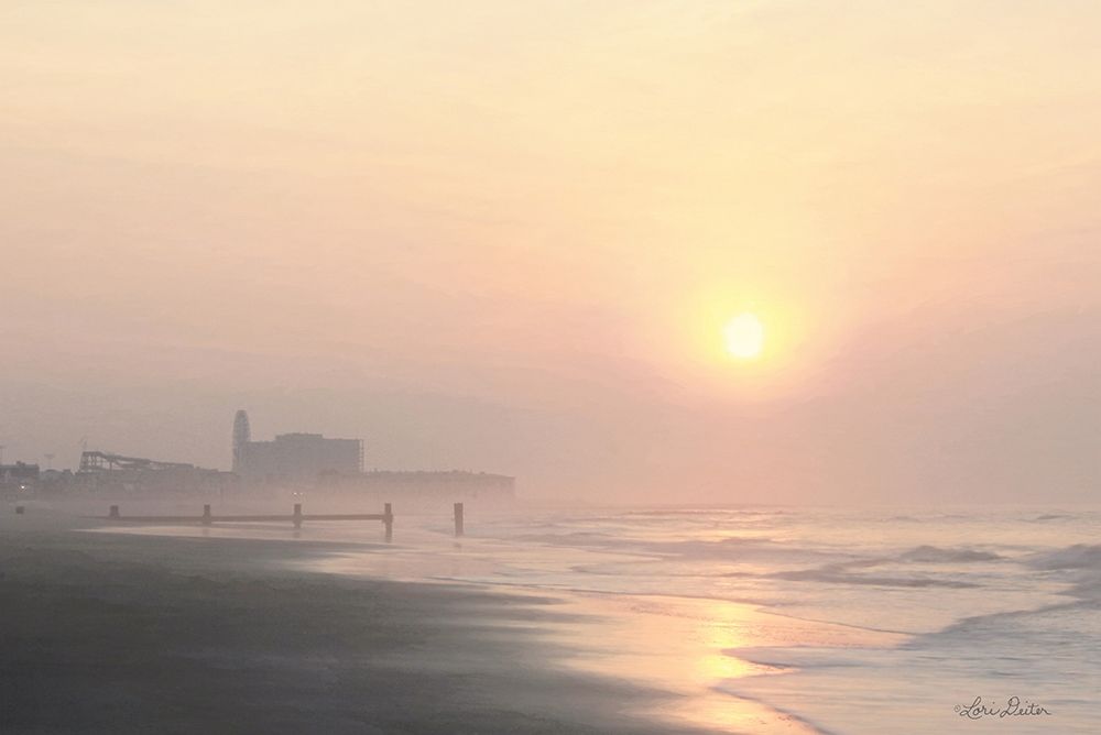 Ocean City Sunrise    art print by Lori Deiter for $57.95 CAD