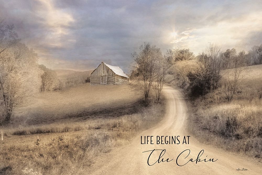 Life Begins at the Cabin art print by Lori Deiter for $57.95 CAD