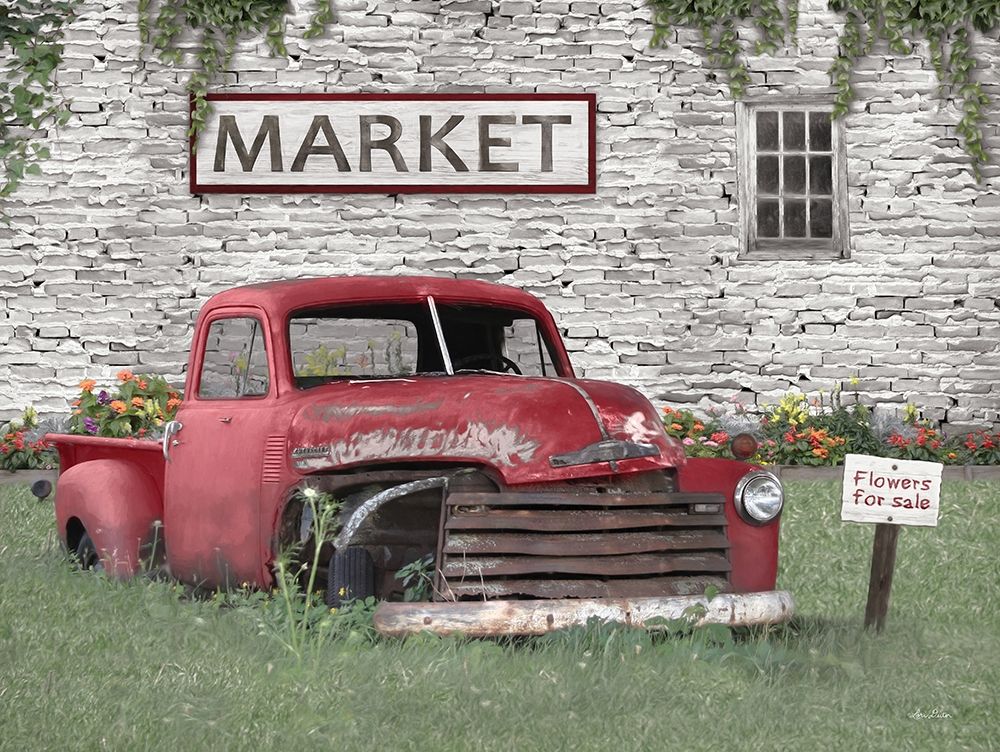 Truck at Market art print by Lori Deiter for $57.95 CAD