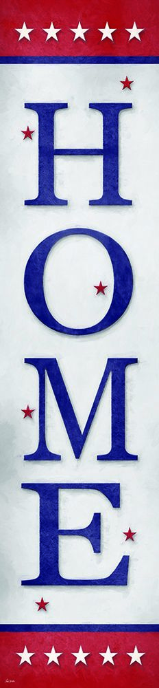 HOME with Stars Porch Sign art print by Lori Deiter for $57.95 CAD