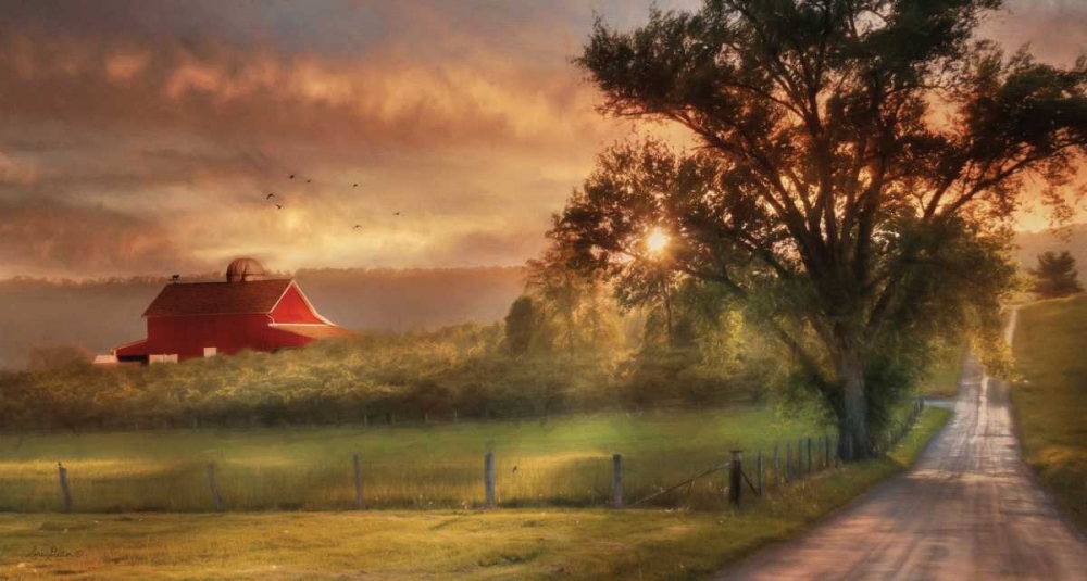 Country Lane Sunset art print by Lori Deiter for $57.95 CAD