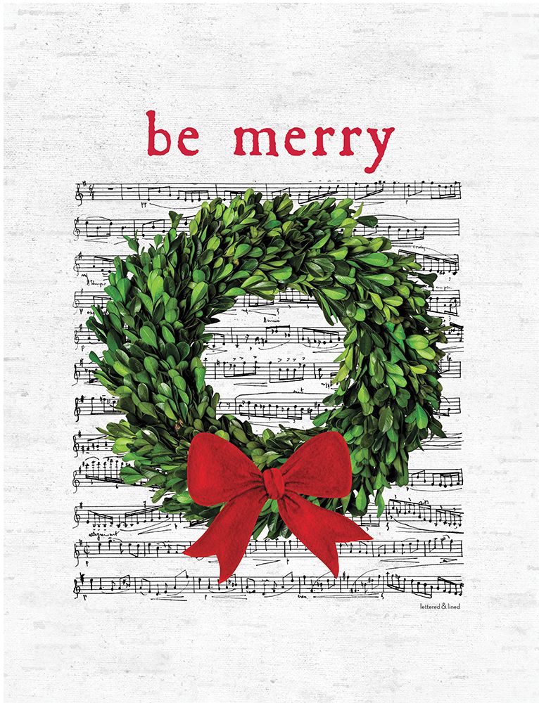 Be Merry art print by lettered And lined for $57.95 CAD