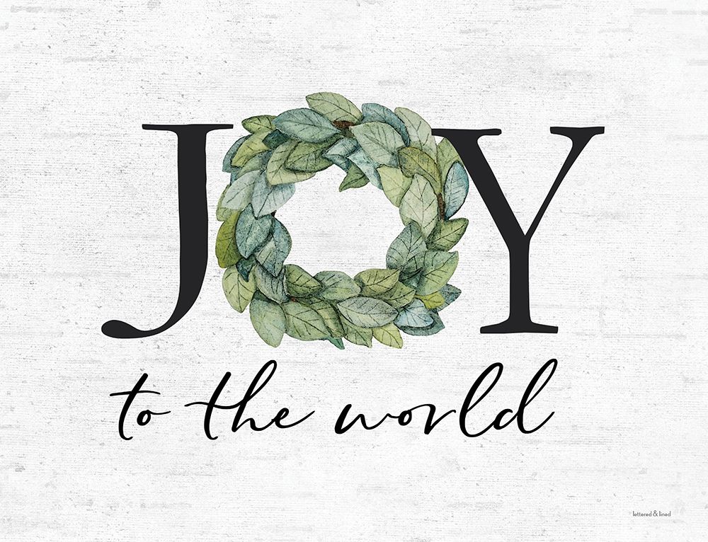 Joy to the World art print by Lettered and Lined for $57.95 CAD