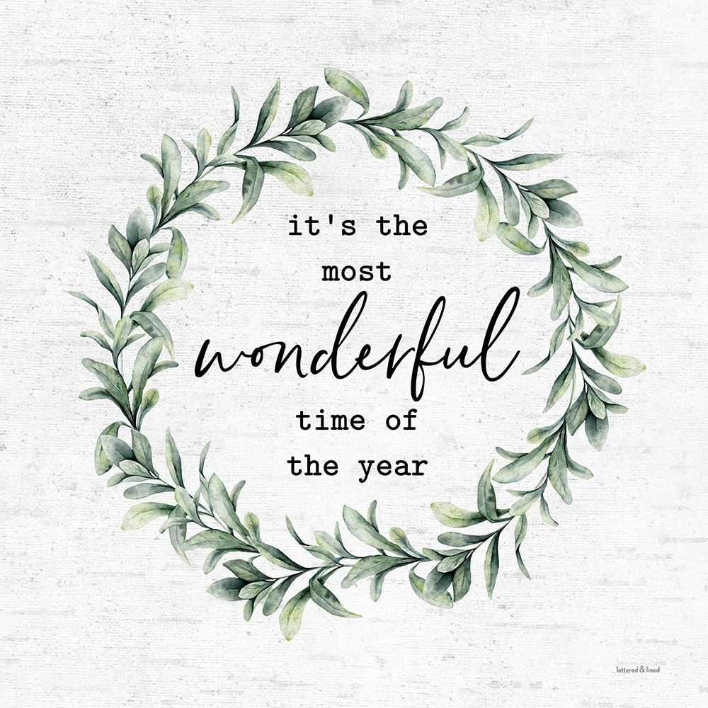 Wonderful Time of the Year art print by Lettered and Lined for $57.95 CAD