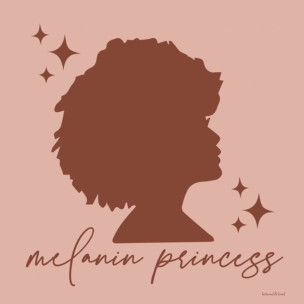 Melanin Princess art print by Lettered and Lined for $57.95 CAD