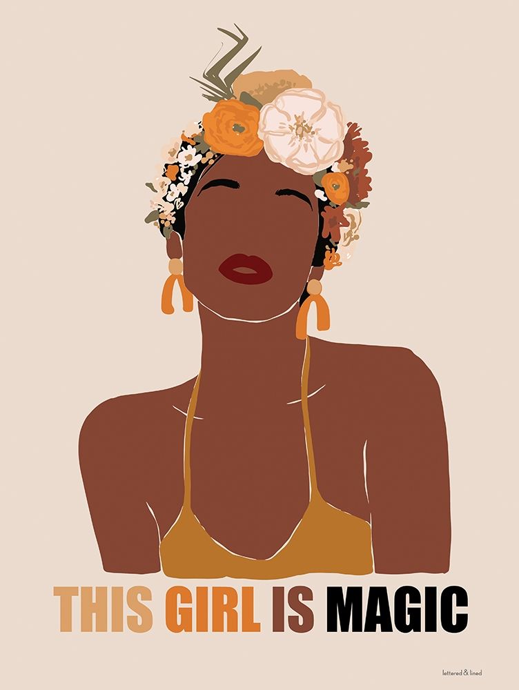 This Girl is Magic I art print by Lettered and Lined for $57.95 CAD