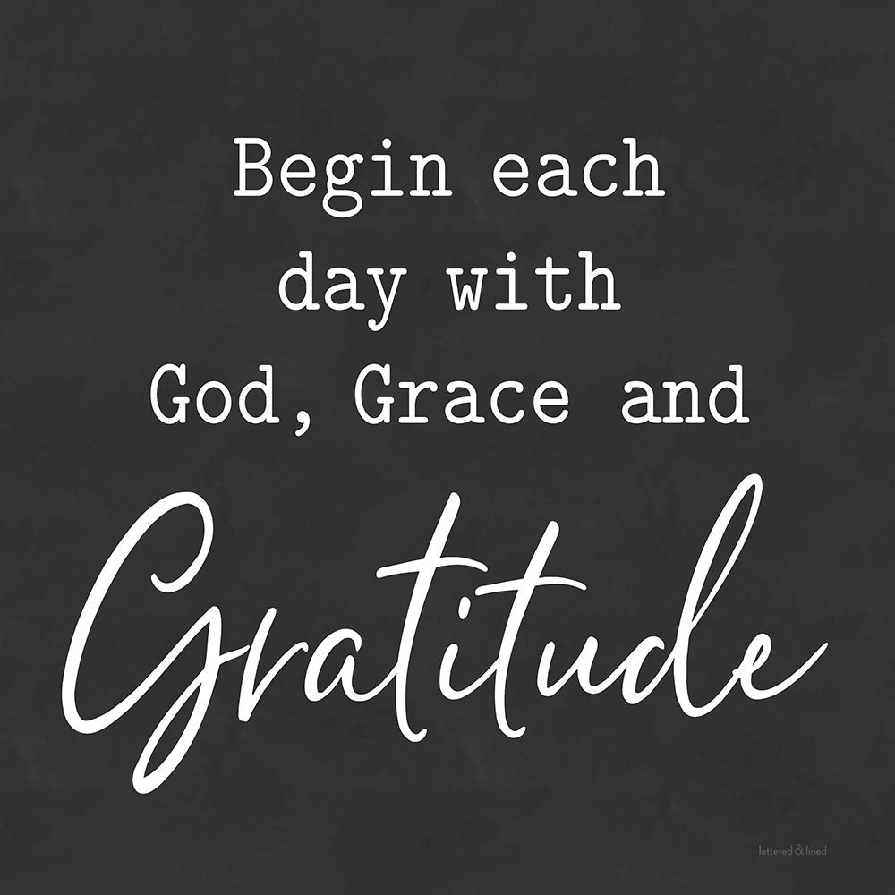 God, Grace and Gratitude art print by lettered And lined for $57.95 CAD
