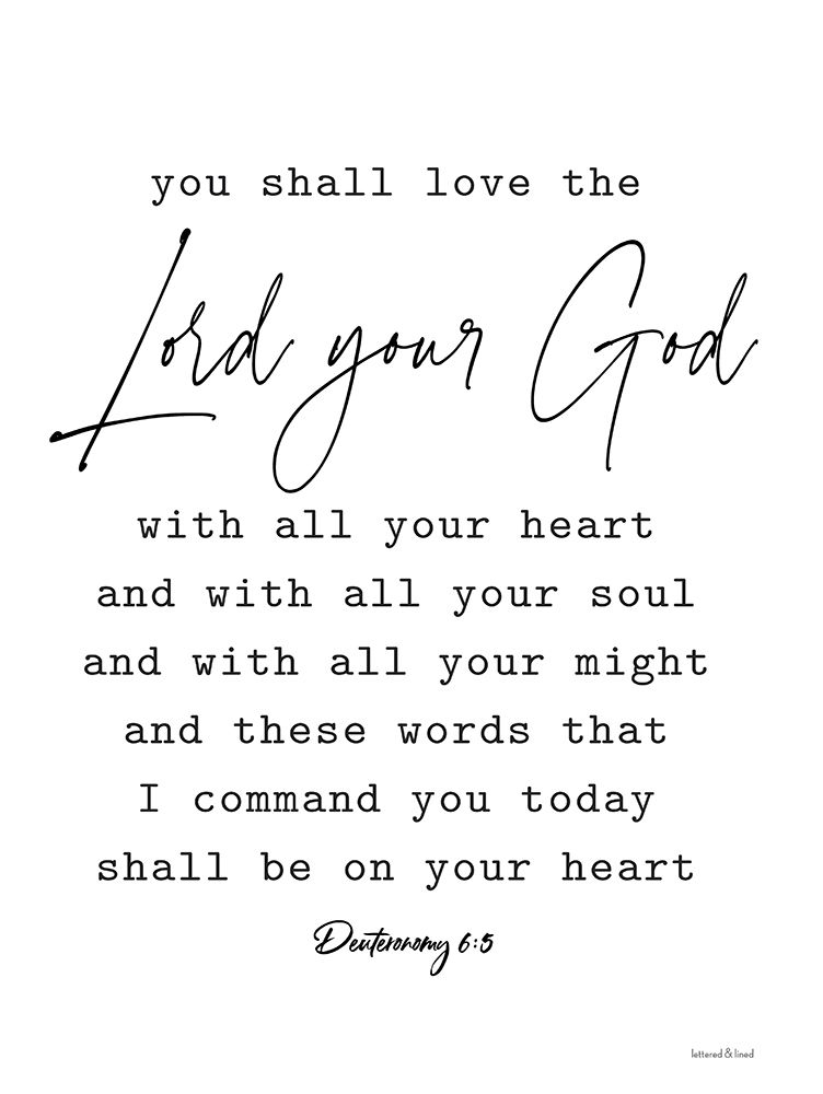Lord Your God art print by lettered And lined for $57.95 CAD