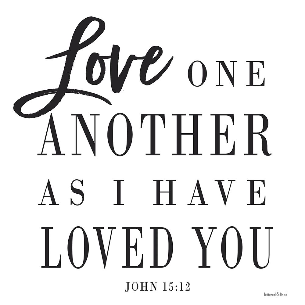 Love One Another art print by lettered And lined for $57.95 CAD